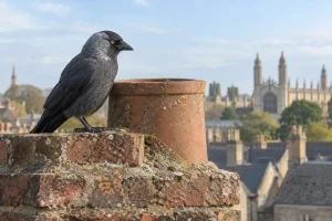 Read more about the article Jackdaws Nesting in Chimneys: UK Season, Signs and Removal